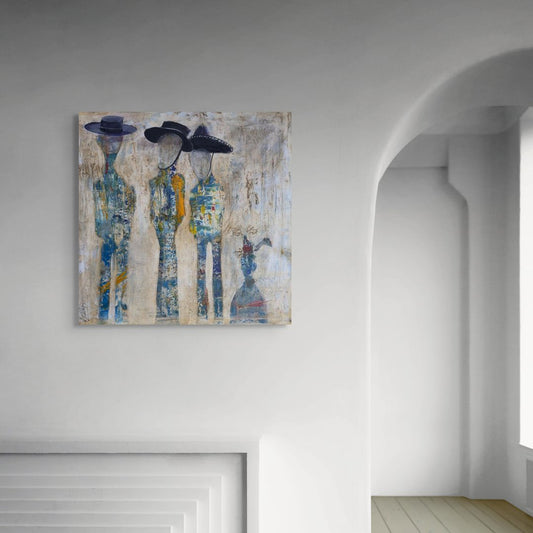 Tres Amiga con Perro